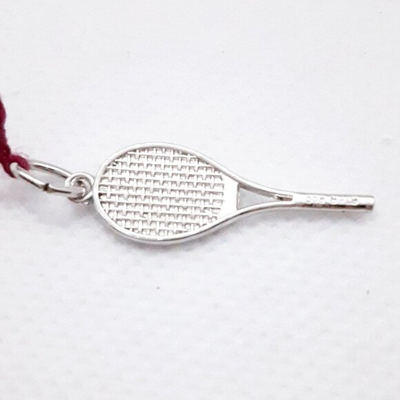 NEW .3 grams Sterling Silver Racquet Charm - Picture 3 of 6